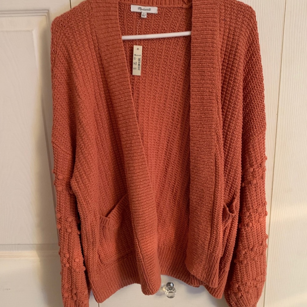 Madewell balloon sleeve cardigan